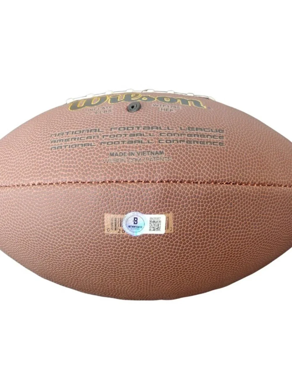 Rachaad White Signed Wilson Football Tampa Bay Buccaneers BAS COA Proof